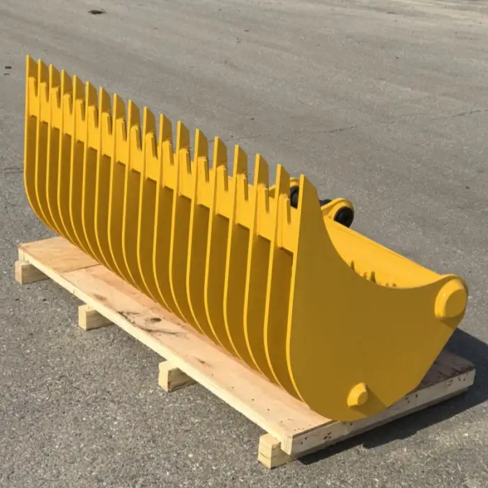 1.5-25Ton Excavator Root Rake Bucket Attachment Double Digging Rake for Construction and Farm Industries