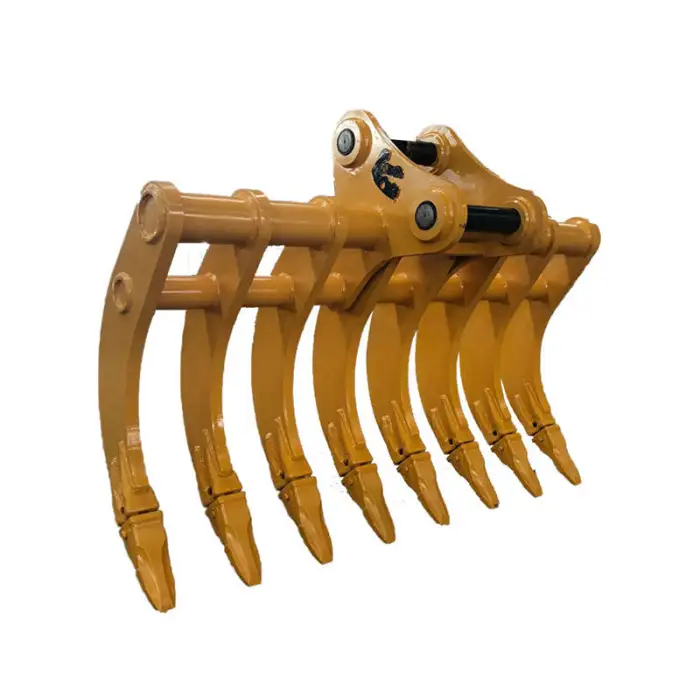 Mini Excavator Attachments Root Rake for 1-4 Tons Mini Excavator