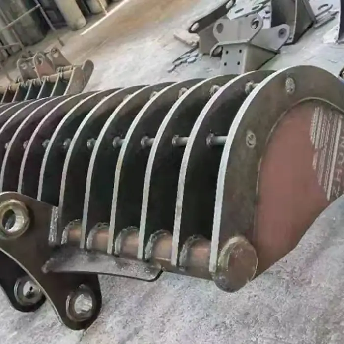 Mini Excavator Attachments Root Rake for 1-4 Tons Mini Excavator