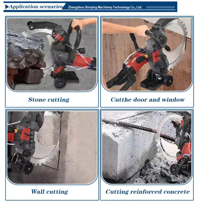 High Groove Cutting Electric Wall Saw Machine Concrete Wall Cutter Machine