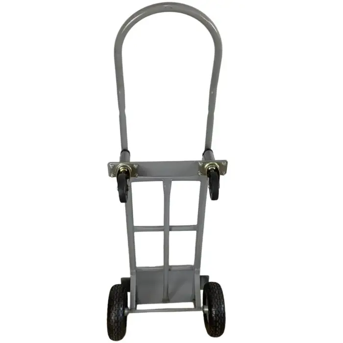 Portable Electric Folding Hand Truck Steel Platform 2 Wheel Transport Trolley Cart OEM for Hand Carts Trolleys