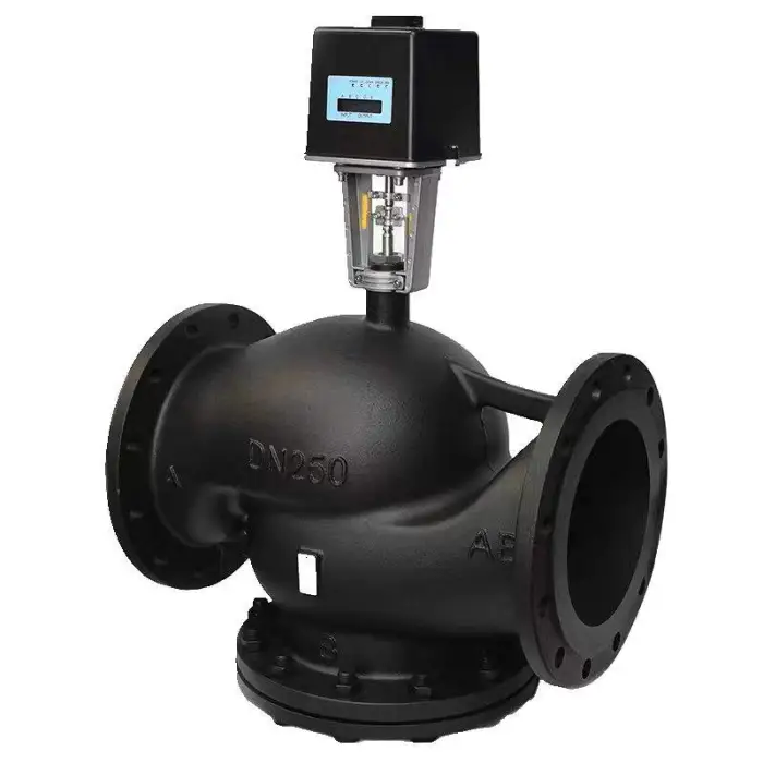 Integrated Electric Temperature Control Valve Steam Heating/Cooling Motorized Heat Transfer Oil