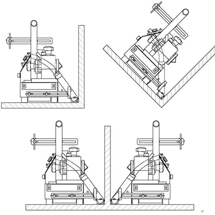 HK-8SS Portable Automatic Magnetic Fillet Welding Trolley Welding Carriage Machine for Angle Welding
