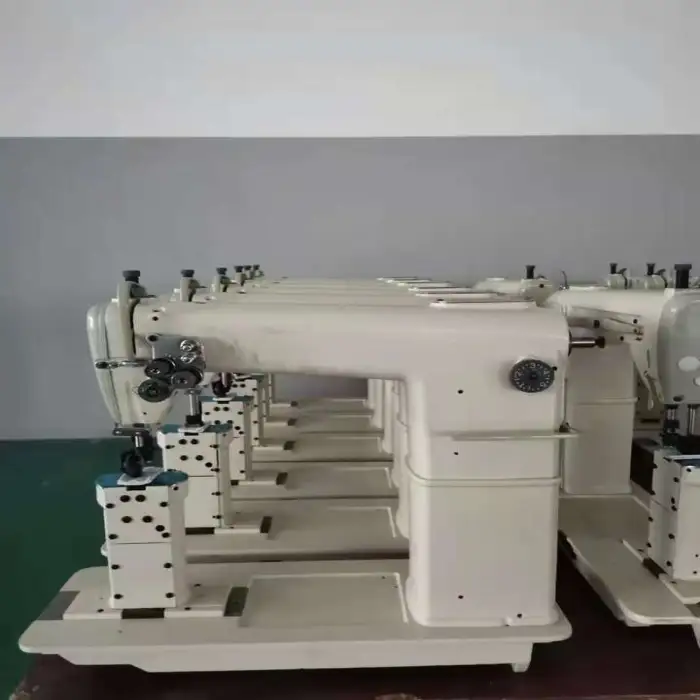 QS-810 Single Needle Post Bed Big Hook Heavy Duty Triple Feed Lockstitch Industrial Sewing Machine Leather Sewing Machine