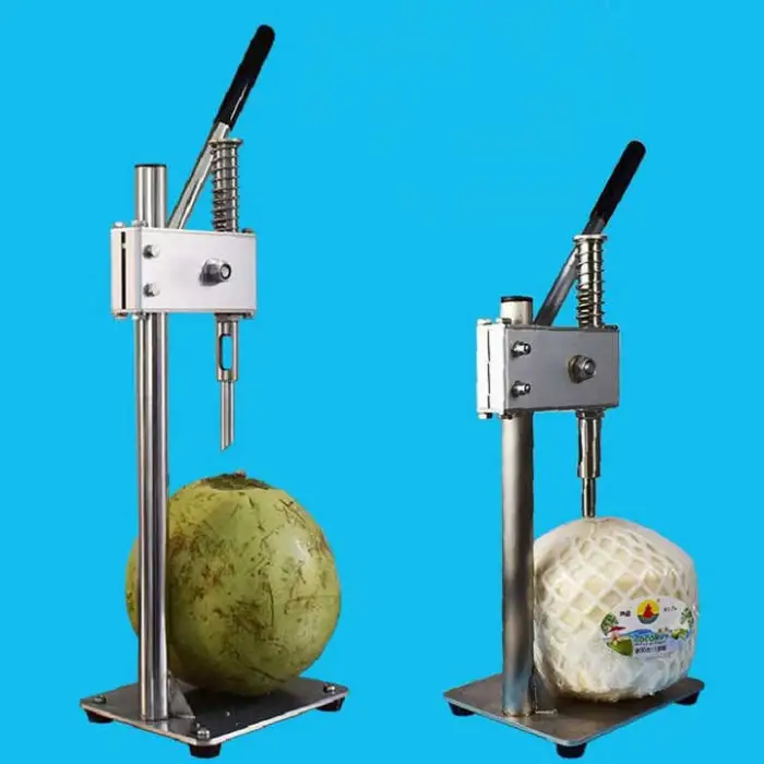 Green Coconut Cutting Open Knife Fruit Shop Portable Manual Coconut Hole Opener Shell Coconut Hols Opening Drill Machine