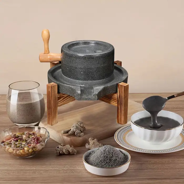 Stone Milling Machine for Flour Tahini Spice Matcha Peanut Butter with Gear Core Components