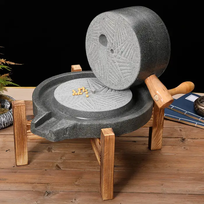 Stone Milling Machine for Flour Tahini Spice Matcha Peanut Butter with Gear Core Components