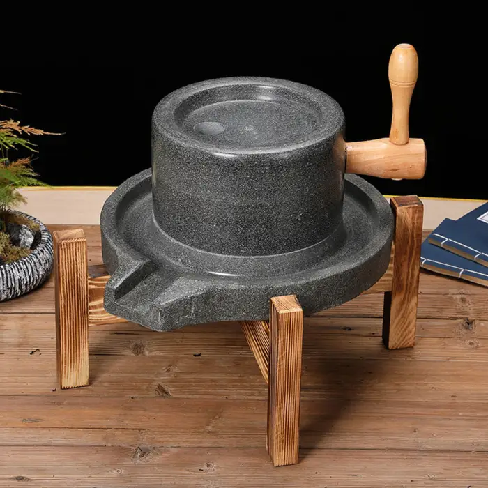Stone Milling Machine for Flour Tahini Spice Matcha Peanut Butter with Gear Core Components
