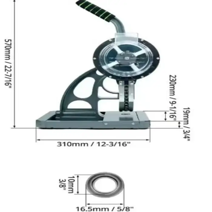 Semi Auto Metal Rings Eyelet Punching Machine