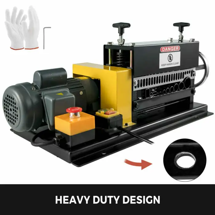 400W 38mm Electric Scrap Copper Cable Wire Strip Machine CE