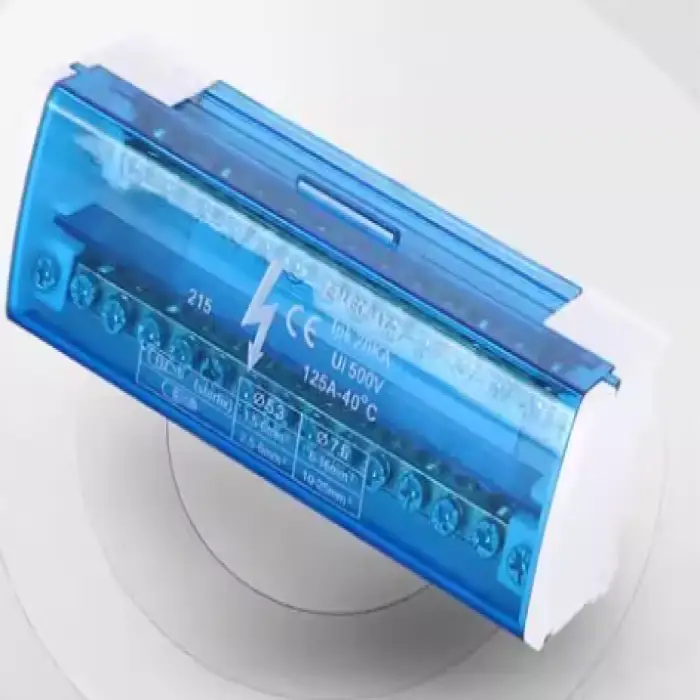 35mm Din Rail Terminal Block Power Distribution Box Multiple Zero Line Divider Nylon PA Cable Junction Box Industrial Components