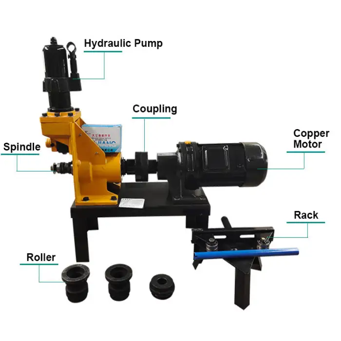 Ergonomic 3 Inch Pipe Connecting Hydraulic Tube Roll Grooving Machine