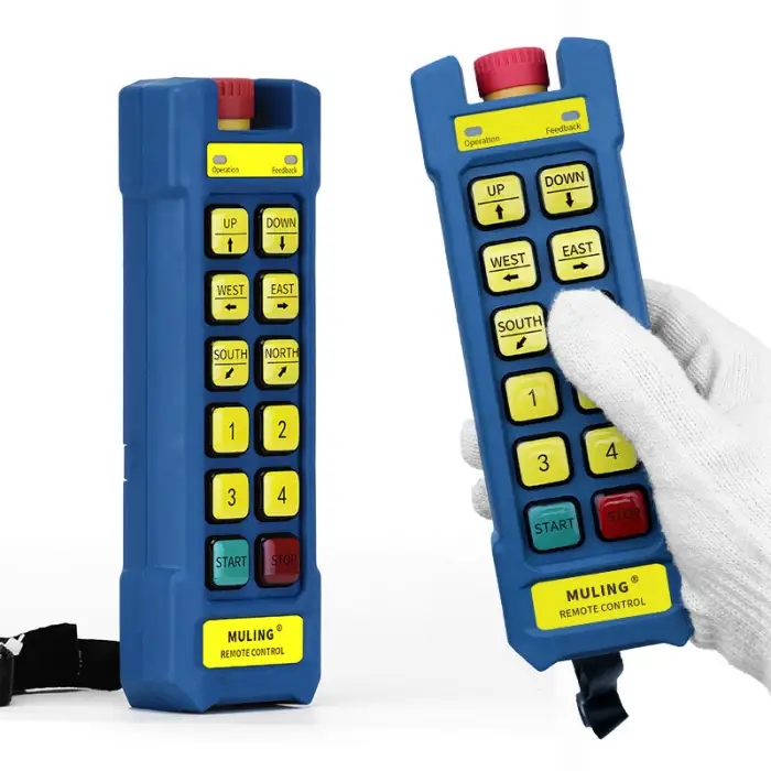 ML-K10S+ Industrial Wireless Remote Control Tower Crane AC 220V/380V/36V DC 12V/24V Voice Function Rolling Code for Truck Use