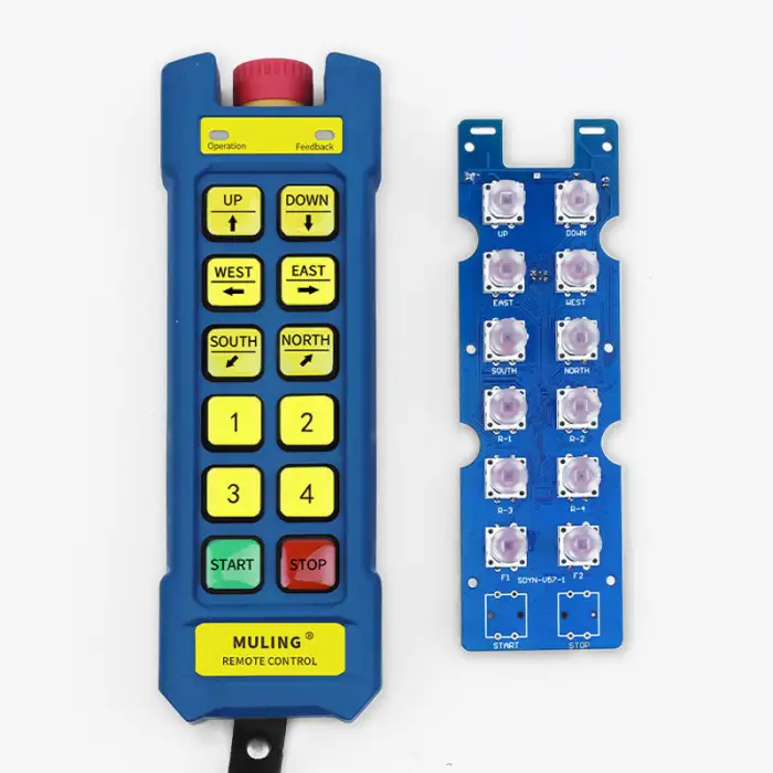 ML-K10S+ Industrial Wireless Remote Control Tower Crane AC 220V/380V/36V DC 12V/24V Voice Function Rolling Code for Truck Use