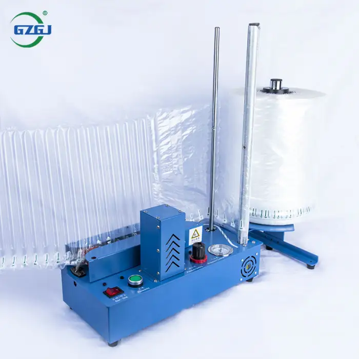 GZGJ Desktop Air Pillow Film Filling Cushion Making Machine for Cushioning Packing Air Column Roll