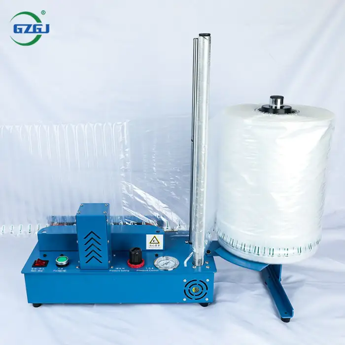 GZGJ Desktop Air Pillow Film Filling Cushion Making Machine for Cushioning Packing Air Column Roll