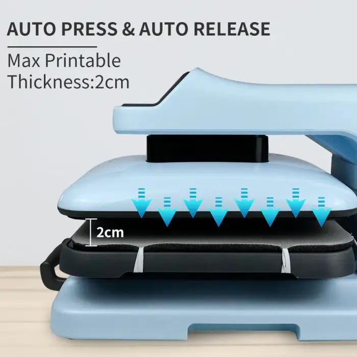 38*38cm Heat Press Sublimation Printing Machines DIY Gift Entrepreneurship Machine for TShirt Hat Sock Clothing