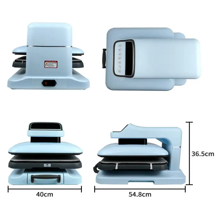 38*38cm Heat Press Sublimation Printing Machines DIY Gift Entrepreneurship Machine for TShirt Hat Sock Clothing