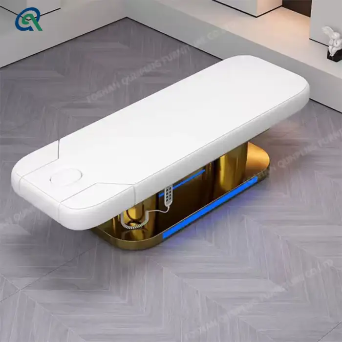 Durable Massage Table Electric Facial Treatment Lash Bed Beauty Salon Spa Furniture Gold