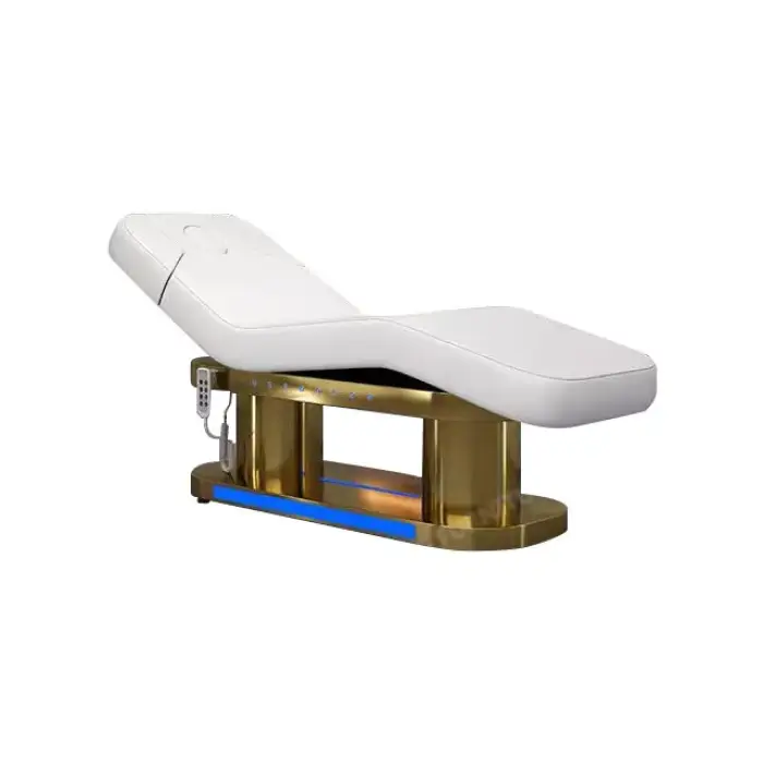 Durable Massage Table Electric Facial Treatment Lash Bed Beauty Salon Spa Furniture Gold
