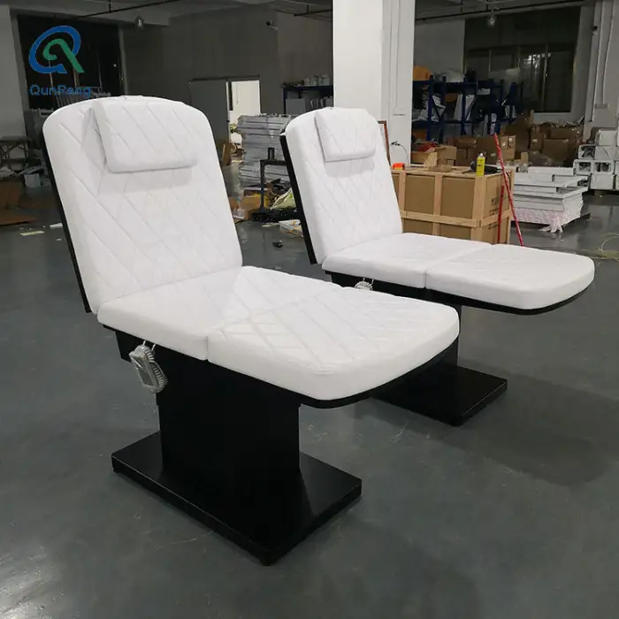 Luxury Modern Metal Frame Massage Table Adjustable Beauty Salon Facial Bed Treatment Bed