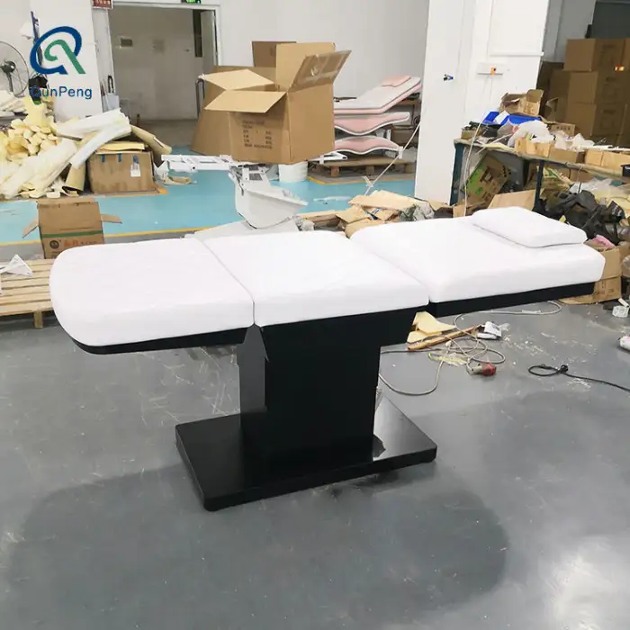 Luxury Modern Metal Frame Massage Table Adjustable Beauty Salon Facial Bed Treatment Bed