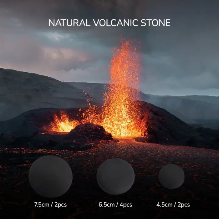 Electric Spa Stones Massager and Heater Kit Heated Stone Therapy Massager Spa Set