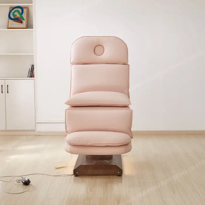 Lash Bed Curved Massage Bed Spa Beauty Treatment Facial Chair 3 Motors Wood Base Bed