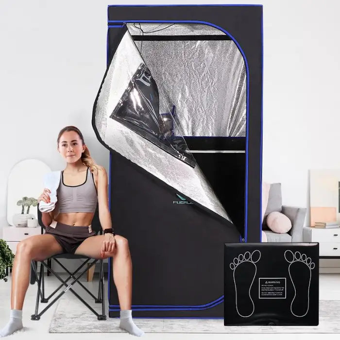 Sauna Full Body Far Infrared Box Home Dry Steam Room Red Light Therapy Sauna Box