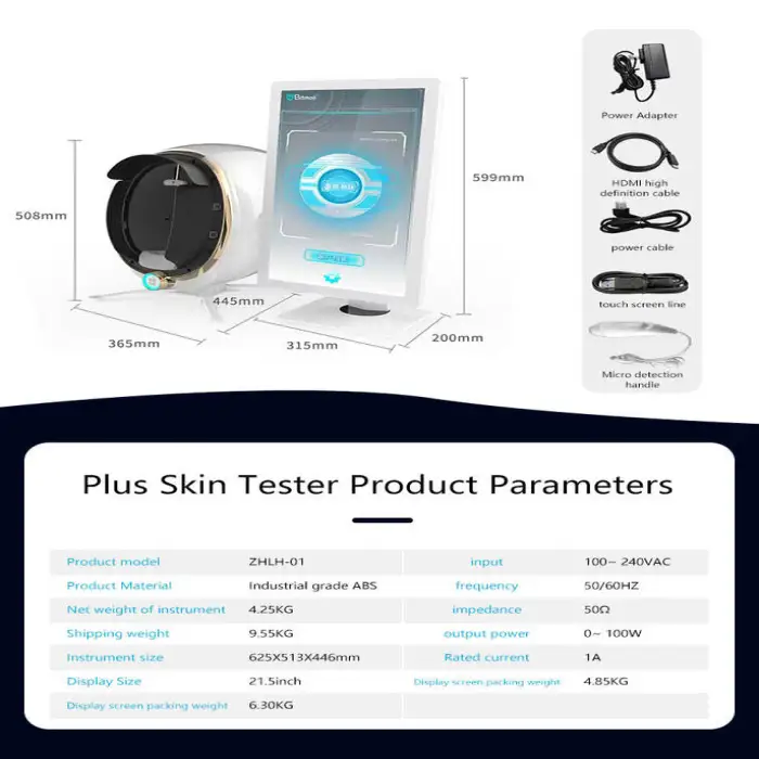 Face Analysis System AI Magic Mirror Skin Tester Analyzer Scanner 3D Facial Analysis Machine