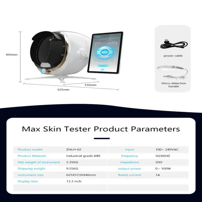 Face Analysis System AI Magic Mirror Skin Tester Analyzer Scanner 3D Facial Analysis Machine