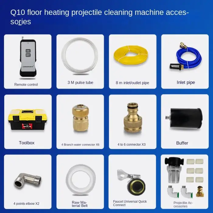 Fully Automatic All-in-One Pulse Cleaning Equipment Electric Floor Heating Radiator and Washing Machine Cleaner