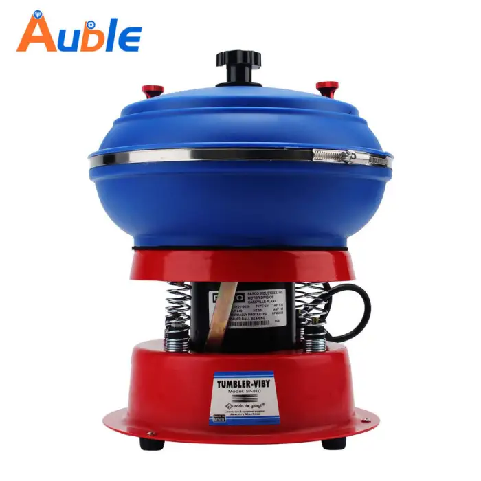 3kg Capacity Pu Rubber Barrel Vibrating Polisher Vibratory Polishing Machine Metal Polishing Machine for Jewelry Gemstone Rock