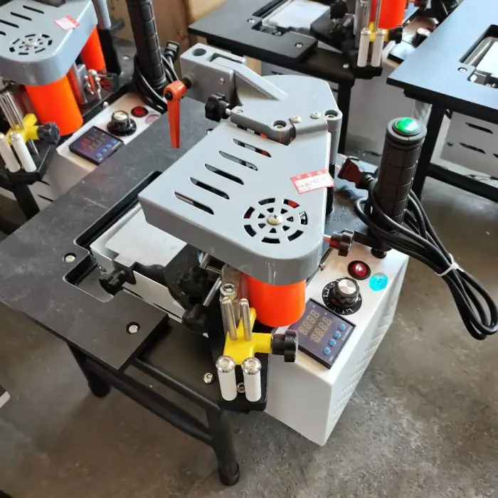 Mini Automatic Manual Woodworking Portable Edge Banding Machine Curve Straight Furniture Pvc Plywood Edge Bander Machine
