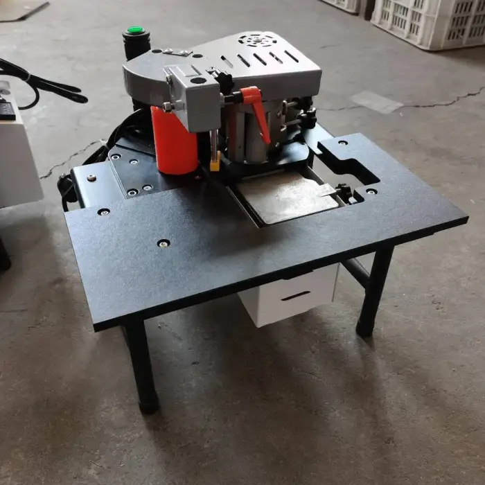 Mini Automatic Manual Woodworking Portable Edge Banding Machine Curve Straight Furniture Pvc Plywood Edge Bander Machine