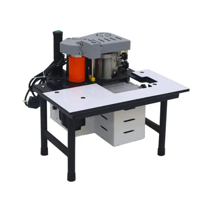 Mini Automatic Manual Woodworking Portable Edge Banding Machine Curve Straight Furniture Pvc Plywood Edge Bander Machine