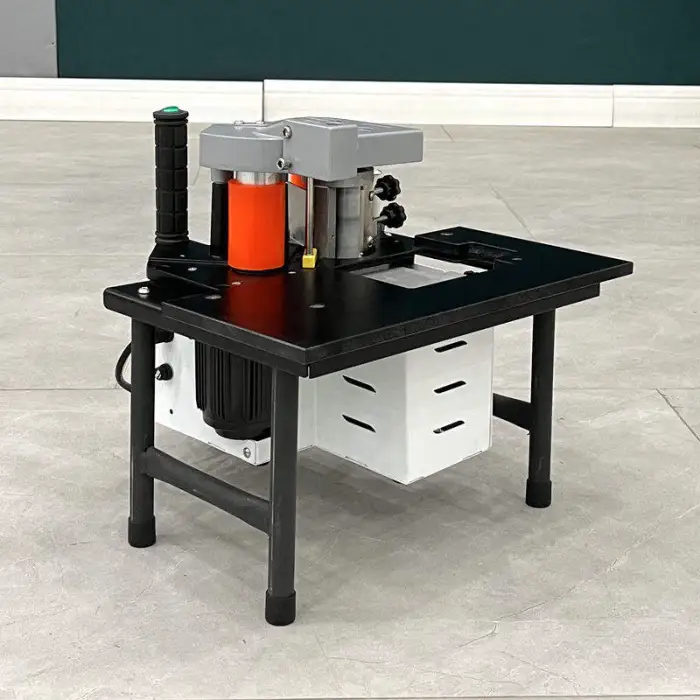 Mini Automatic Manual Woodworking Portable Edge Banding Machine Curve Straight Furniture Pvc Plywood Edge Bander Machine
