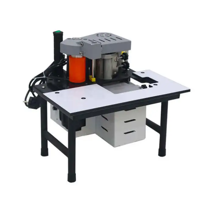 Mini Automatic Manual Woodworking Portable Edge Banding Machine Curve Straight Furniture Pvc Plywood Edge Bander Machine