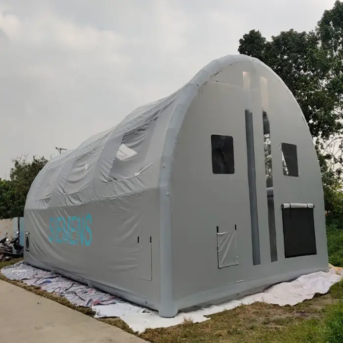 Outdoor Giant Inflatable Spray Tent air Tight Grey Inflatable Car Wash Booth for Car Painting