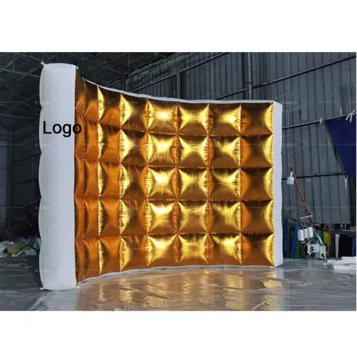 Custom Size Arrival Cube Booth for Photograph Air Inflatable Photo Booth Backdrop Led Wall Inflatable Photo Wall Tent"