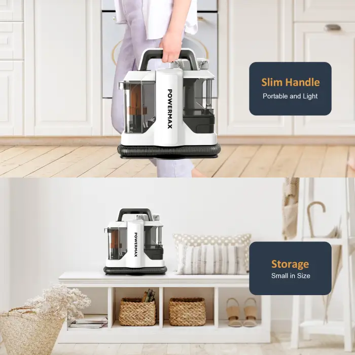 W05 Portable Electric Spot Cleaner Wet Dry Vacuum Sofa Carpet Cleaning Machine Hand-Held Bagless Cleaner