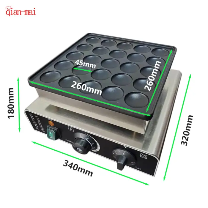 Cast Iron Non-Stick Mini Pancake Maker 25 In 1 Pancake Maker Machine (Air freight)