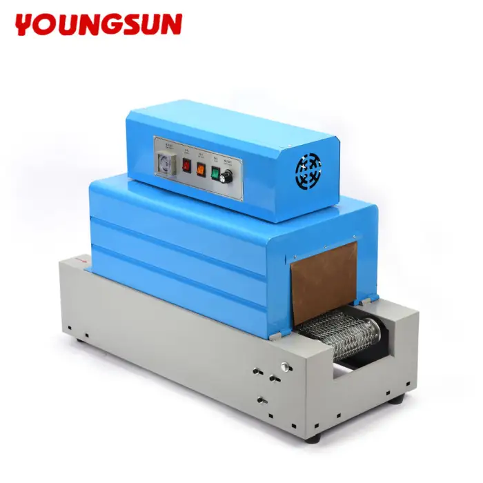 YOUNGSUN BS-2015 Automatic Small PVC /POF Film Heat Tunnel Shrink Packing Sleeve Label Wrapping Machine