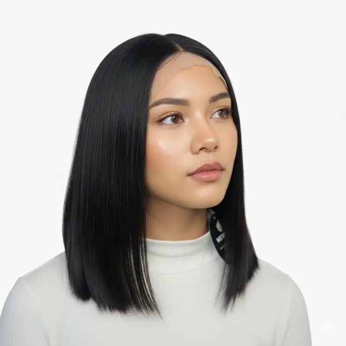 NEWTOP BOBO STW 14" 13x4 Lace Natural real hair wig (PLUS)