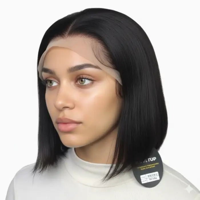 NEWTOP BOBO STW 10" SxS Lace Natural real hair wig