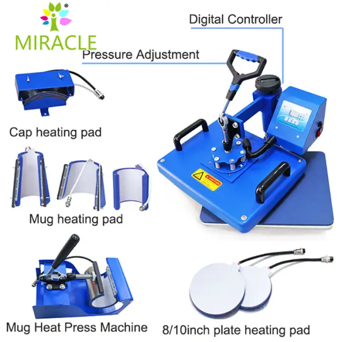 Plate Heat Press Machine  Sublimation Transfer Printing Round Ceramic Plate