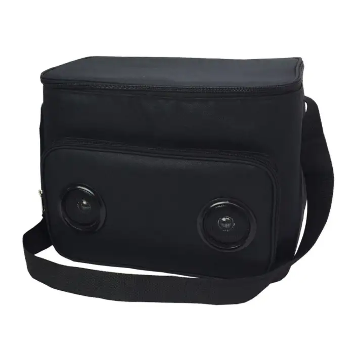 12 Can Waterproof Inside Wireless Speaker Insulated Cooler Bag with Bluetooth Speaker and Battery