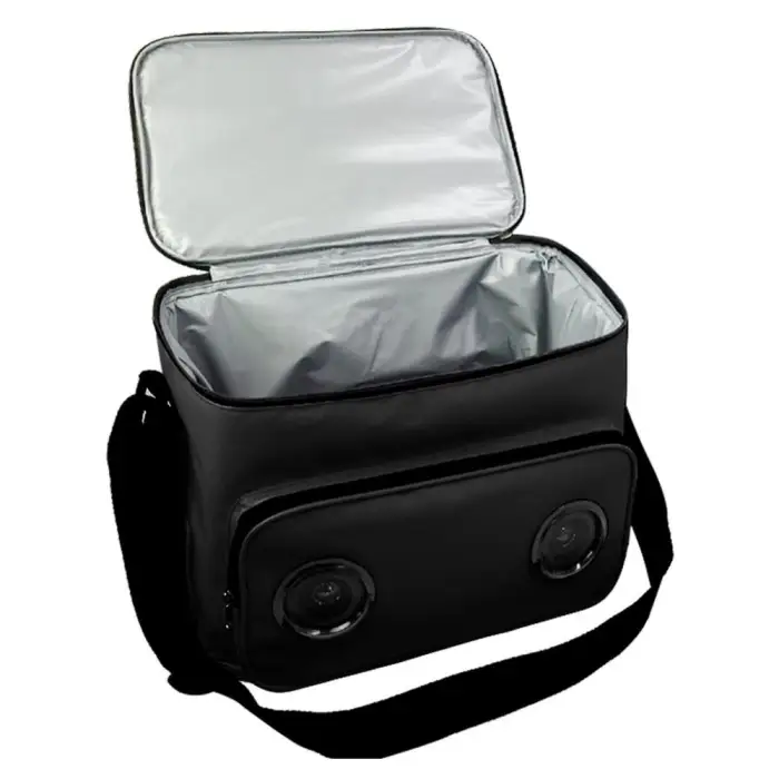 12 Can Waterproof Inside Wireless Speaker Insulated Cooler Bag with Bluetooth Speaker and Battery