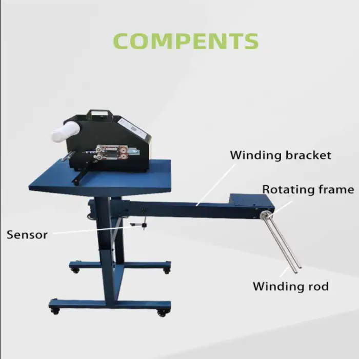 Air Cushion Film Winding Rack Coiling Table Machine for Air Bubble Roll Automatically Working with Air Cushion Machine