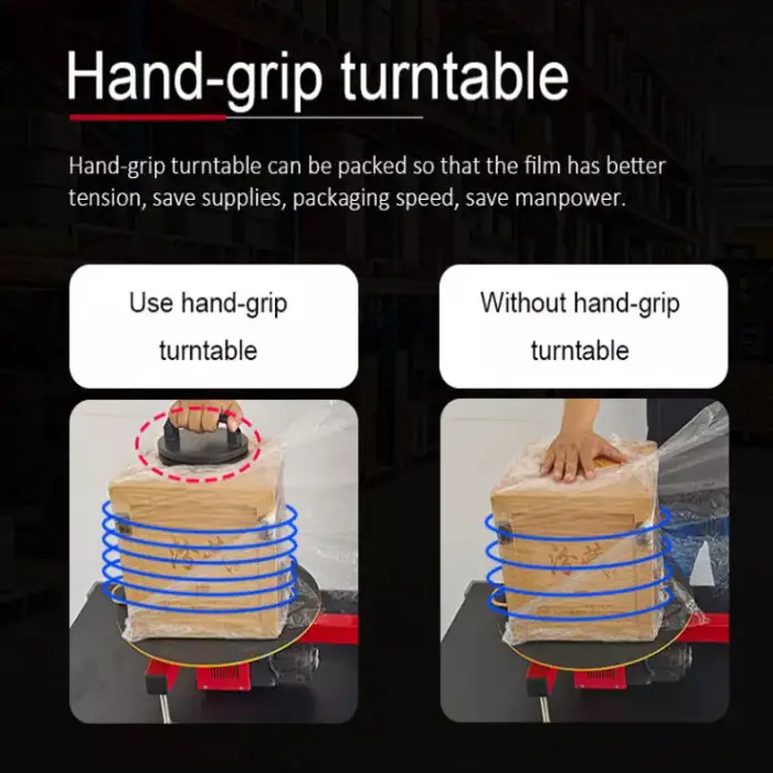 Mini Type Easy Operate Electric Carton Box /case/pallet /goods Wrapping Machine